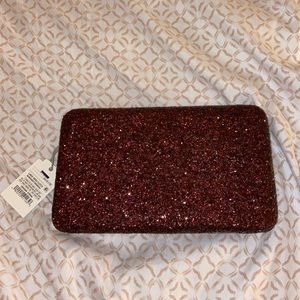 Maroon Sequin Clutch
